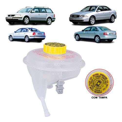 Reservatório de Óleo Freio Audi A100 1990 A 1994/ A80 1987 A 1996/ A4 1994 A 2001/ A6 1994 A 1997/ Volkswagem Passat 1996 A 2000