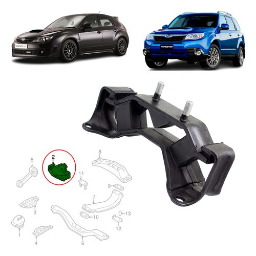 Coxim do cambio manual Subaru Impreza 1996 A 2012 Forester 2008 A 2013