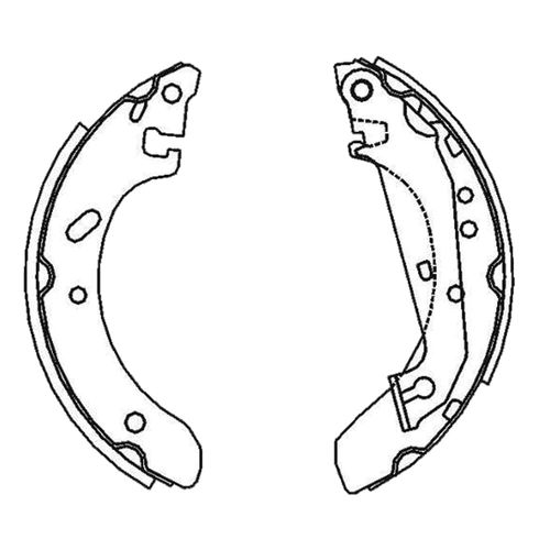 Sapata Freio Ford Escort 1996 a 2002 - 134420 - 203109