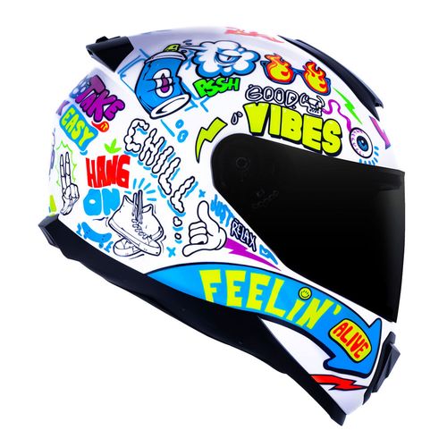 capacete NORISK RAZOR VIBES BRANCO