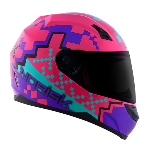 capacete NORISK FF391 STUNT PIXEL ROSA