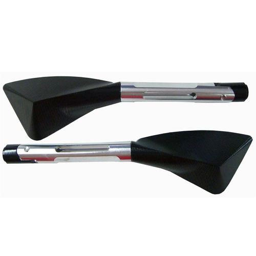 Retrovisor Tomok Rizoma Alumínio Xj6 Hornet Cb 1000r Cb300 Cinza Par