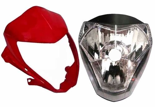 Farol Cb300 Cb 300 Carenagem Texturizada Vermelha 2009 a 2012 2014 2015