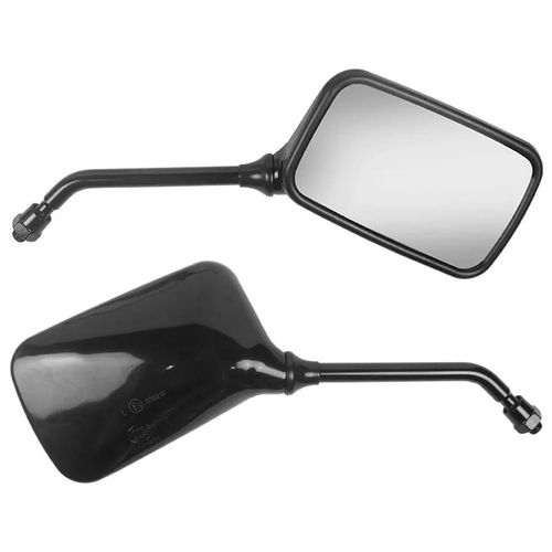 Retrovisor Cbx250 Twister Nx4 Falcon até 2008 Cbx200 Strada Titan Fan Preto Par