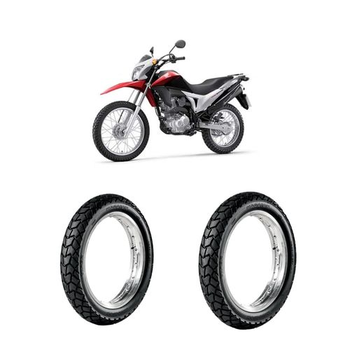 Par de pneus Bros 150 Xre 190 Crosser 150 120/90-17 + 90/90-19 Viper Maggion
