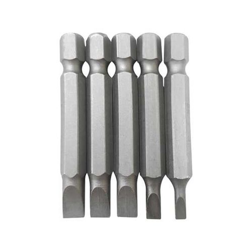 Jogo De Bits Fenda Com 05 Peças - Longo 50mm Fertak
