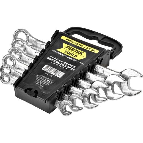 Jogo Chave Combinada 6 Peças 8 A 17mm  - Fertak