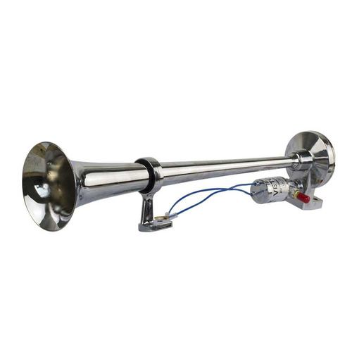 Buzina Eletropneumática UMA Corneta cromada 12/24Volts (BI-Volt) VT054