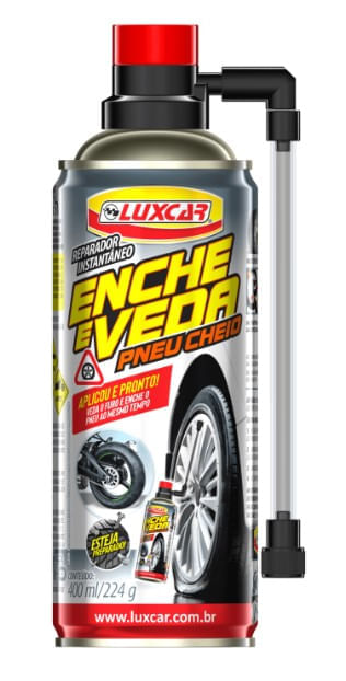Reparador Instantâneo Enche e Veda Pneu Luxcar 8158