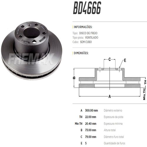 Disco Freio Dianteiro Bmw 320 2013 Em Diante