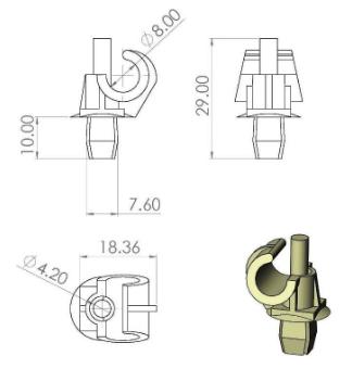 Grampo Vareta Capo Fox Golf Jetta 06 11