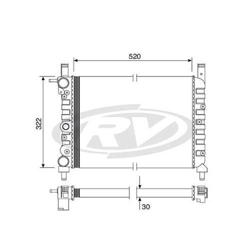 Radiador Fiat Uno 1.0 1990 A 2000 Com Ar